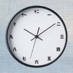 Einfache japanische Uhr - Erstellen Sie Ihre eigen<br><div class="desc">Wall-Uhr-Vorlage mit japanischen Kanji-Nummern. Personalisieren Sie einfach in "Design bearbeiten" mit dem Hinzufügen von eigenen Farben,  Fotos,  Text. Erstellen Sie Ihre eigenen coolen Geschenke für Ihre Familie und Freunde,  Business für jeden Anlass.</div>