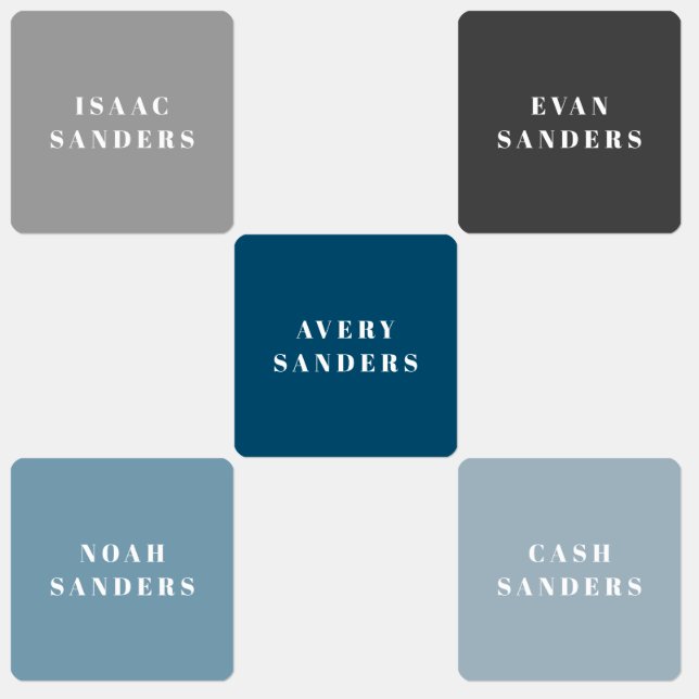 Einfache Jungs Cool wasserdicht Bekleidungsname Etiketten (Gruppe)