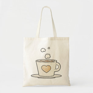 Einfache Kaffeebecher in Form von Tragetaschen