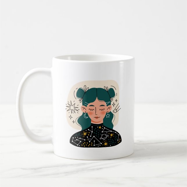 Einfache Kaffeemaschine Kaffeetasse (Links)