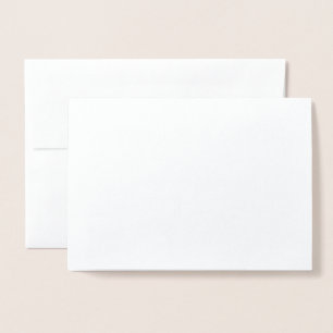 Einfache Kalligrafie RSVP Personalisiert Gold Folienkarte