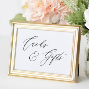 Einfache Kalligrafie Rustikale Karten und Geschenk Poster