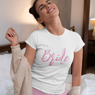 Einfache Kalligrafie-Schrift Braut Niedlich T-Shirt