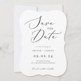 Einfache Kalligrafie-SkriptWedding Save The Date