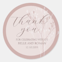 Einfache Kalligraphie Foliage Rose Gold Gastgesche