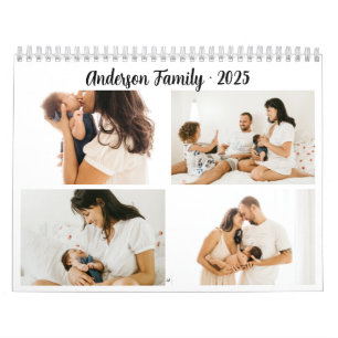 Einfache Kalligraphie-FotoCollage kreieren Sie Ihr Kalender