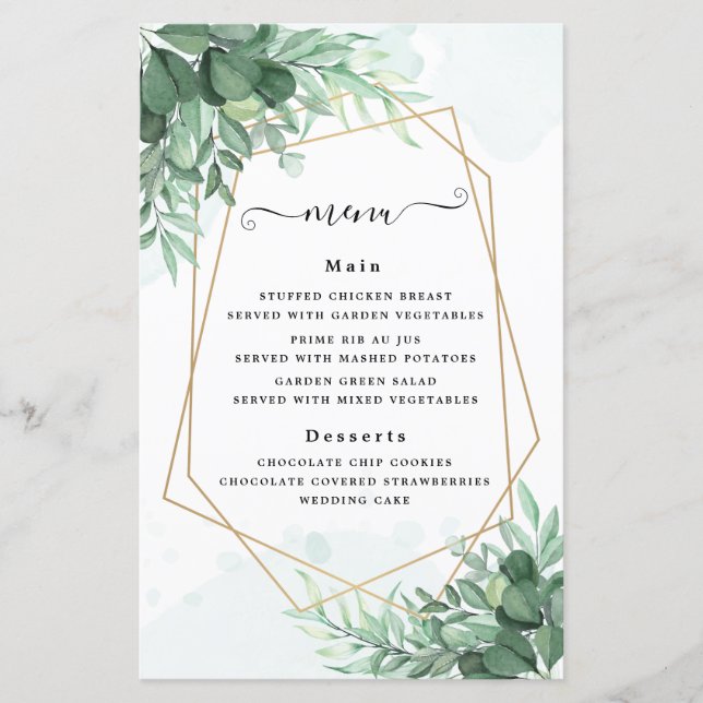 Einfache Kalligraphie rustikale Vegetation (Vorderseite)