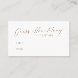 Einfache Kalligraphie: Wie viele Kandie Enclosur Begleitkarte