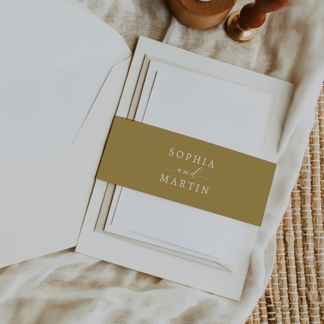 Einfache kalligraphische Hochzeit Einladungsbanderole (Von Creator hochgeladen)