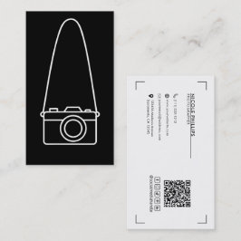 Einfache Kamera-Minimal-Fotografie Visitenkarte