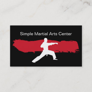 Einfache Kampfkunst-Visitenkarten Visitenkarte
