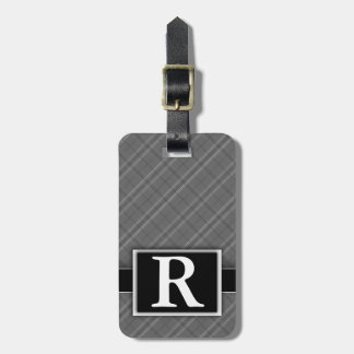 Einfache Karierte Minimalistische Moderne Elegante Gepäckanhänger