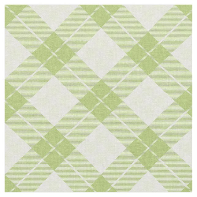 Einfache Karierte Unisex-Muster leuchten grün rust Stoff (Nahaufnahme)