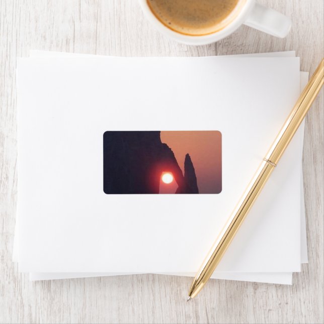 Einfache Karte Adressaufkleber (Insitu)