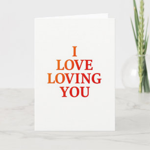 Einfache Karte 'Ich liebe es, dich zu lieben'