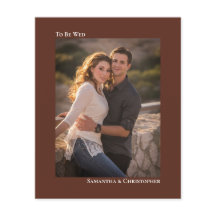 Einfache Kastanienbraun-HAUSHALT Hochzeitsfeier Fo