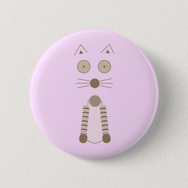 Einfache Katze Button (Vorderseite)