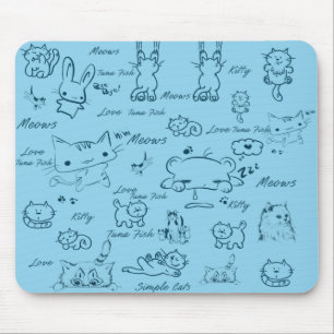 Einfache Katzen-Mauspad Mousepad