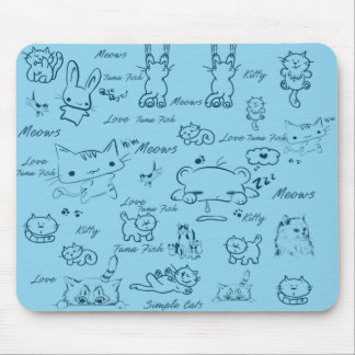 Einfache Katzen-Mauspad Mousepad