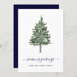 Einfache Kiefer Feiertagskarte