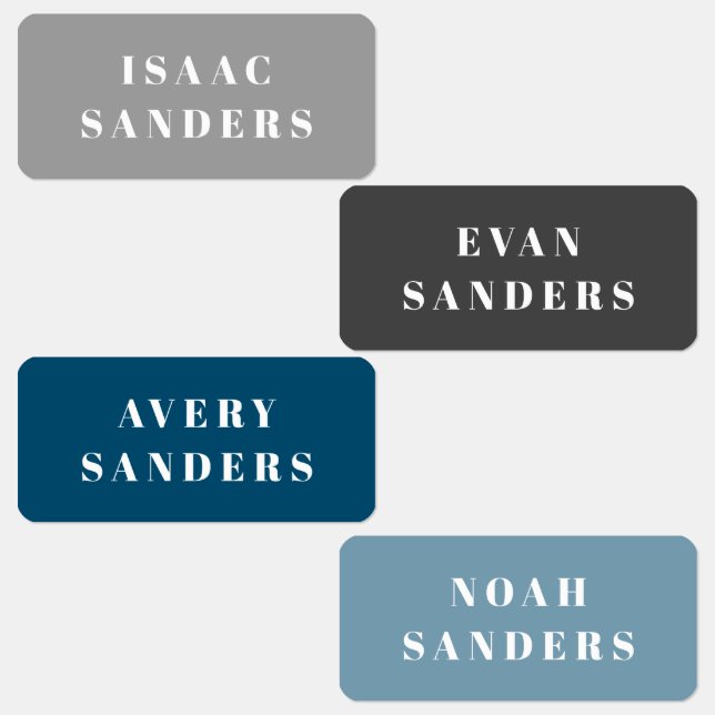 Einfache Kinder Kleidungsname Etiketten (Gruppe)