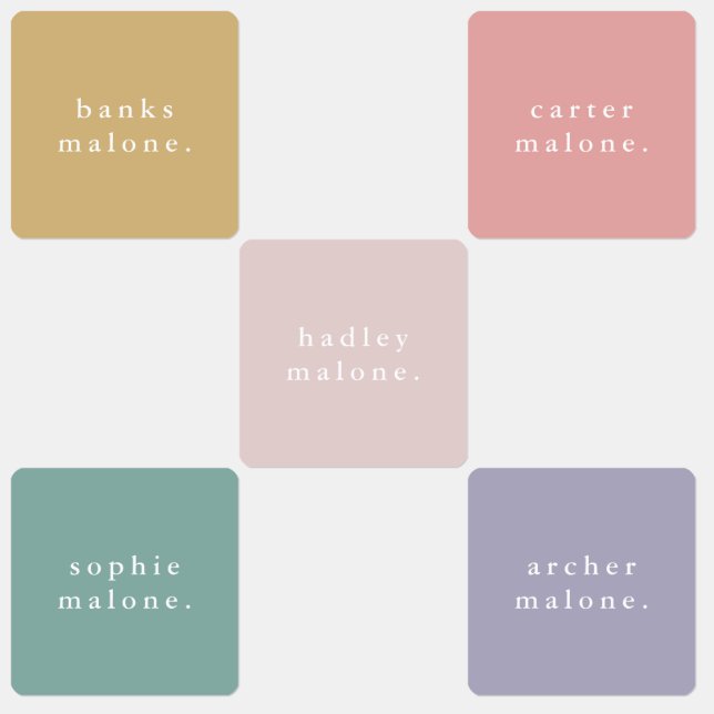 Einfache Kinder Name Wasserfeste Kleidung Etiketten (Gruppe)