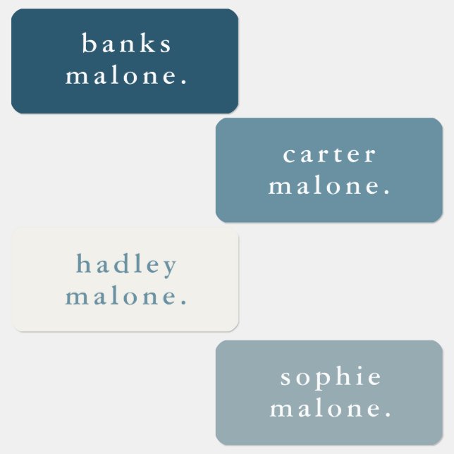 Einfache Kinder Name Wasserfeste Kleidung Etiketten (Gruppe)