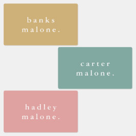 Einfache Kinder Regenbogen Waterproof Name Etiketten