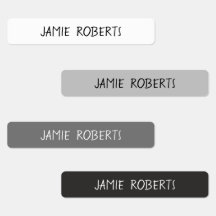 Einfache Kinder Wassersicherer Name