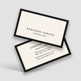 Einfache Klassik Modernes Beruflich Visitenkarte