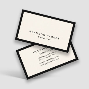 Einfache Klassik Modernes Beruflich Visitenkarte