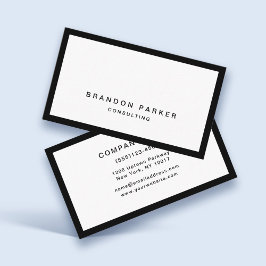 Einfache Klassik Modernes Beruflich Visitenkarte