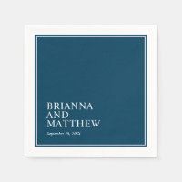 Einfache klassische Doppelrahmen in Navy Blue und 