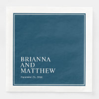 Einfache klassische Doppelrahmen in Navy Blue und