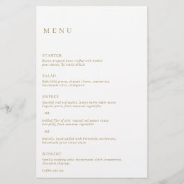 Einfache klassische Elegant Gold Moderne Hochzeit Flyer