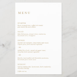 Einfache klassische Elegant Gold Moderne Hochzeit Flyer