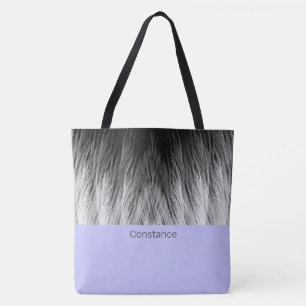 Einfache, klassische Feathers Mit Monogramm Tote B