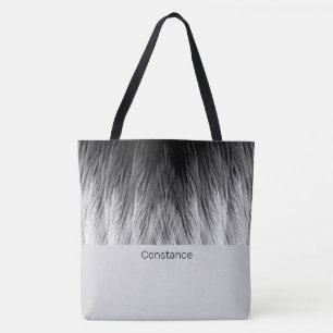 Einfache, klassische Feathers Mit Monogramm Tote B