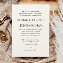 Einfache klassische formale Schwarz-Weiß-Hochzeit