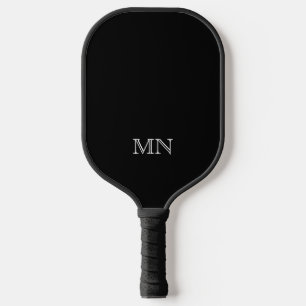 Einfache klassische Maskuline Monogramm Pickleball Schläger