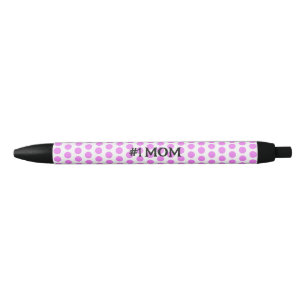 Einfache klassische, moderne Pink- und Schwarz-Pol Kugelschreiber
