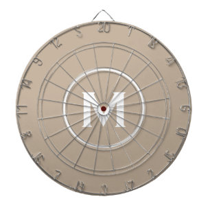 Einfache klassische Monogramm Dartscheibe