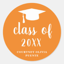 Einfache klassische Orange- und Weiß-Graduierungsk