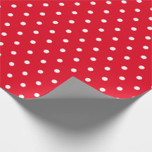Einfache klassische Polka Dot Rot und Weiß