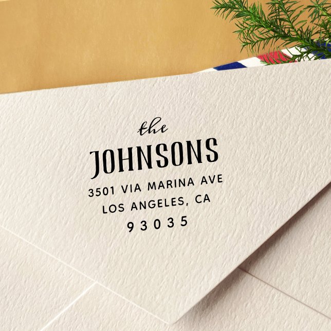 Einfache klassische Rücksendeadresse Permastempel (Von Creator hochgeladen)