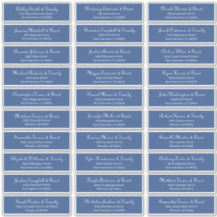Einfache klassische Script-Adresse für Hochzeiten Aufkleber