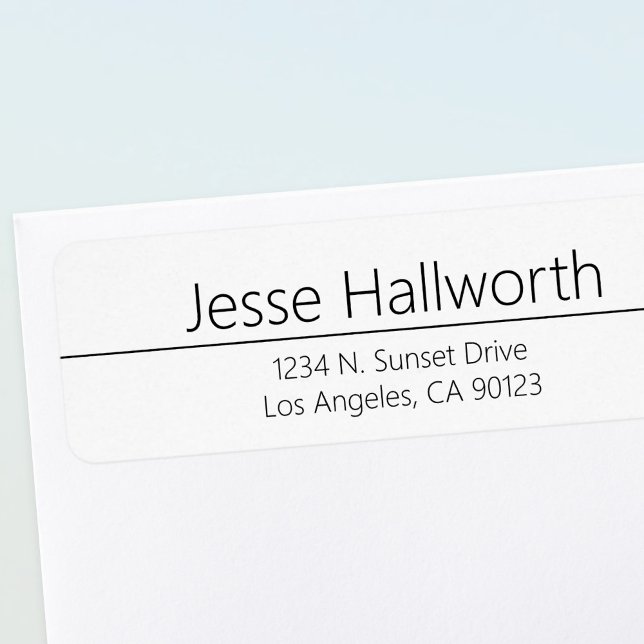 Einfache klassische weiße und schwarze Adresse (Von Creator hochgeladen)