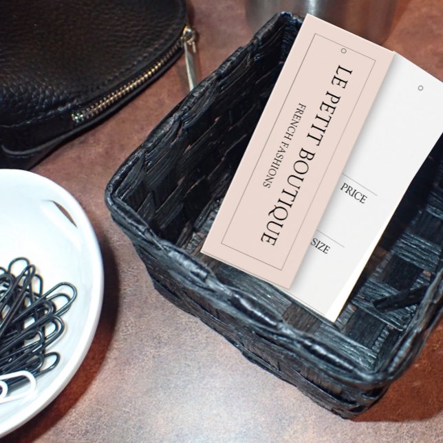 Einfache Kleidung Blush Hanganzeige Preis-Tag (Von Creator hochgeladen)