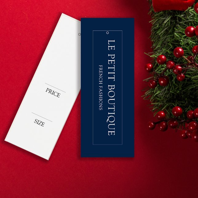 Einfache Kleidung Navy Blue Hanging Price-Tag (Von Creator hochgeladen)