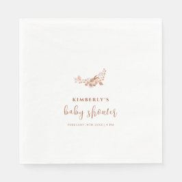 Einfache Kleine Wildblume Boho Kinderdusche Serviette